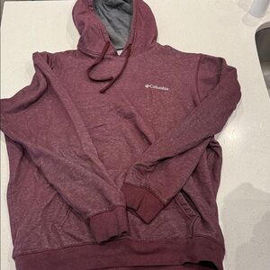 Columbia Men's Maroon Hoodie Sweater